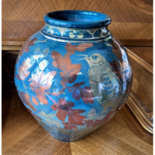 183 - large jcj vase with a very oriental feel commisioned piece