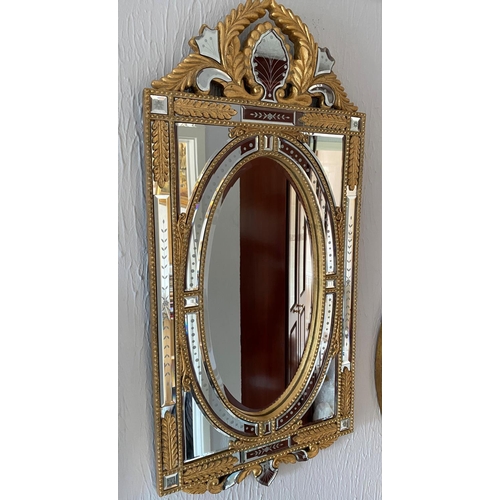 184 - large decorative mirror which is a stunning design