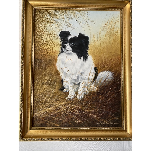 230 - Rupert by david waller oil on canvas. Rupert was the friend and companion of Mr and Mrs gpdon doig a... 