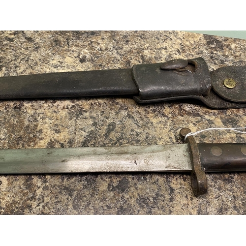 29 - world war bayonet in original sheath appx 16