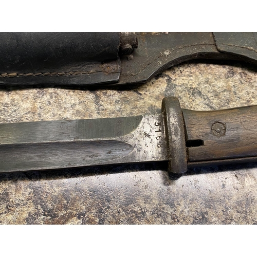 30 - world war bayonet in original sheath appx 15