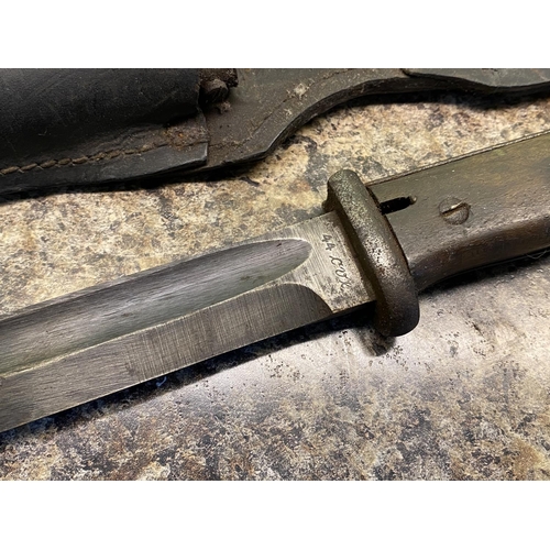 30 - world war bayonet in original sheath appx 15