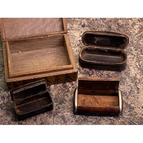 44 - antique small wooden box collection