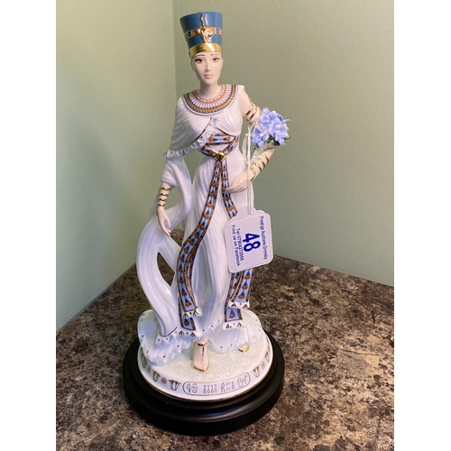 48 - Wedgwood nefertiti figurine boxed with certificate