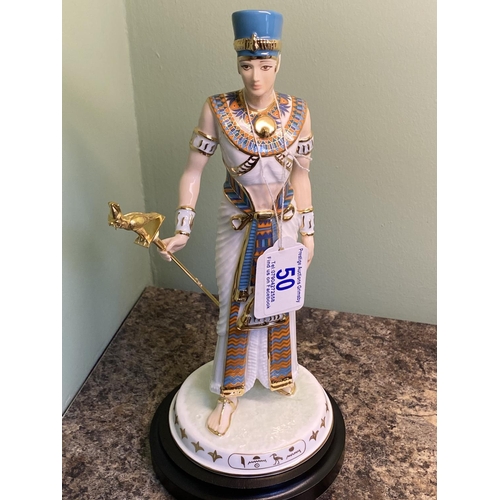 50 - Wedgwood akhenaten figurine boxed with certificate