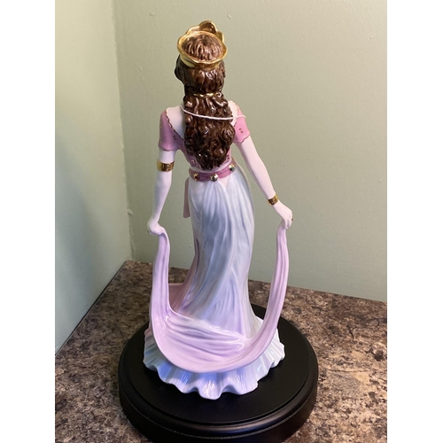 52 - coalport salome figurine boxed with certificate