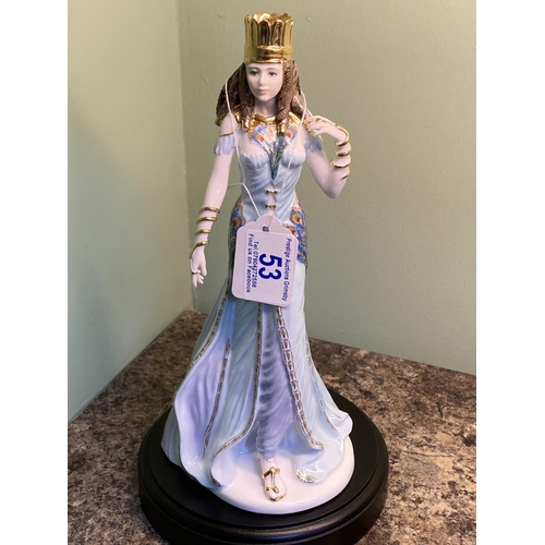 53 - coalport delilah figurine boxed with certificate