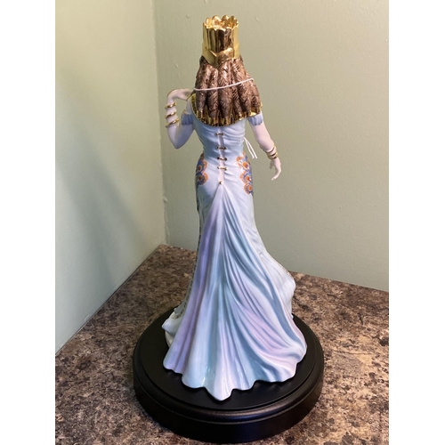 53 - coalport delilah figurine boxed with certificate