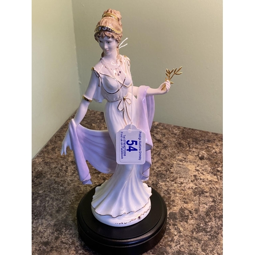 54 - coalport helen of troy figurine boxed with certificate