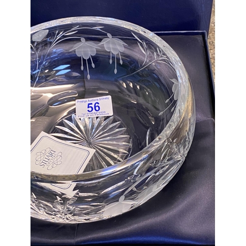 56 - Stuart crystal bowl boxed