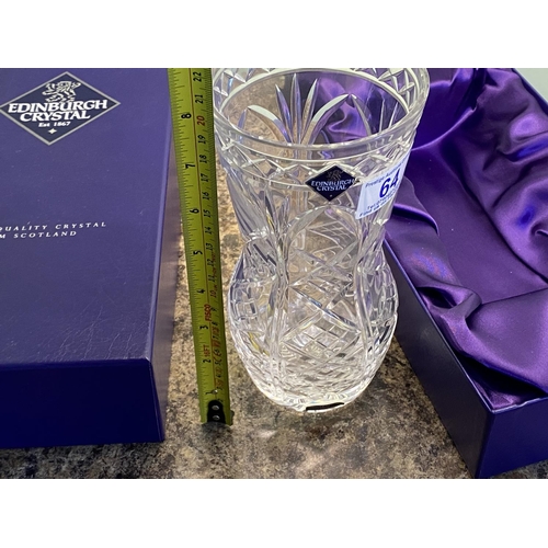 64 - edinburugh crystal vase boxed