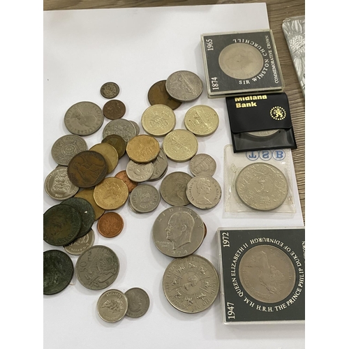 7 - box of assorted coins including british and foreign