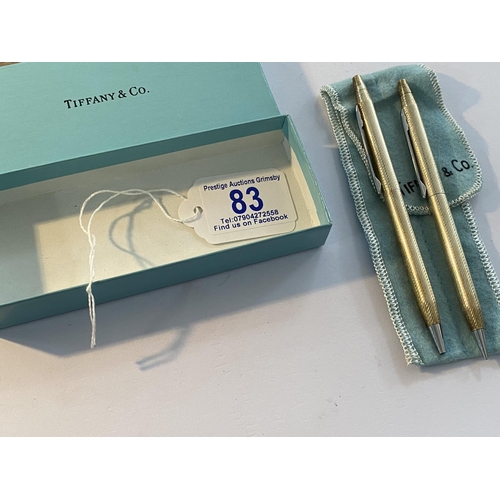 83 - original tiffany and co silver pen and pencil set