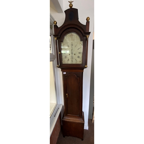 68 - Grandfather clock in great working order with pagoda top