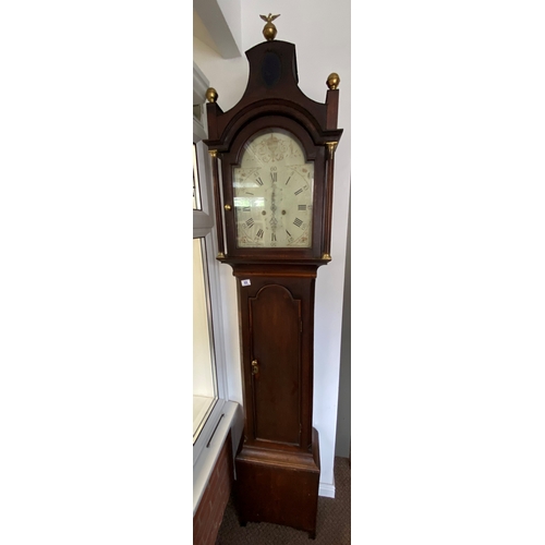 68 - Grandfather clock in great working order with pagoda top