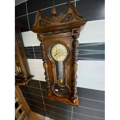 11 - Vienna spring clock in stunning condition and good working order measures approx 133cm tall