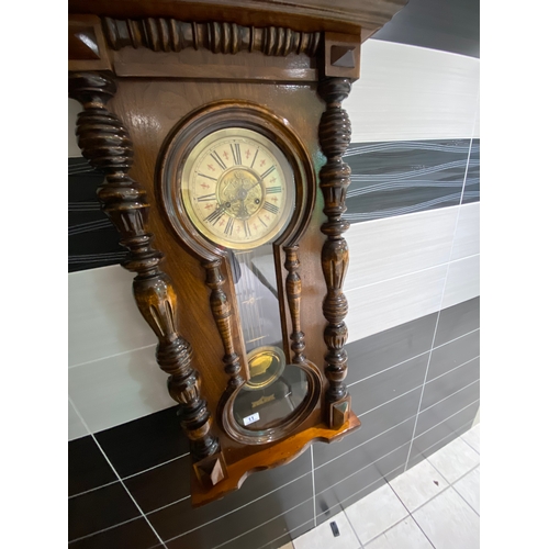 11 - Vienna spring clock in stunning condition and good working order measures approx 133cm tall