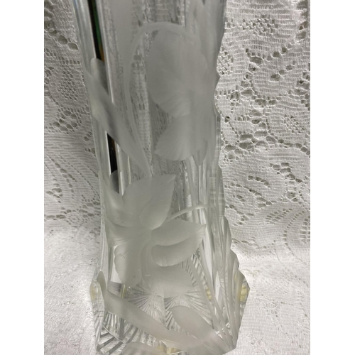 14 - MOSER ART NOUVEAUX ETCHED VASE AROUND 1895 13