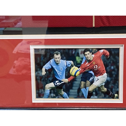 153 - MANCHESTER UTD RONALDO AUTHENTIC SIGNED SHIRT PRESENTATION WITH CERTIFICATE OF AUTHENTICITY