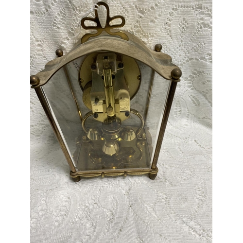 17 - SHATZ FOUR GLASS MANTEL CLOCK