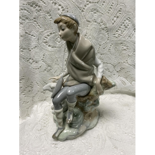 48 - LLADRO LADY WITH A SHEEP FIGURINE 10