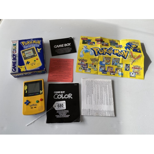 680 - rare pokemon special edition gameboy colour complete in the box