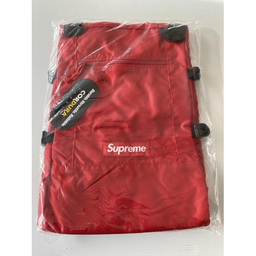 681 - original supreme tote backpack red (ss19) brand new sealed in bag