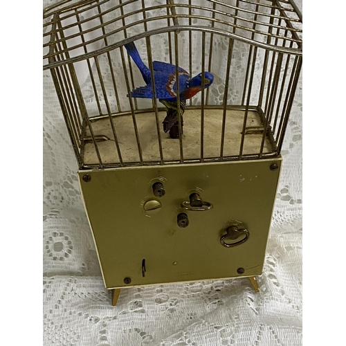 89 - VINTAGE BIRD SONG ALARM CLOCK ALARM IS IN WORKING ORDER CLOCK MAY NEED ATTENTION 7