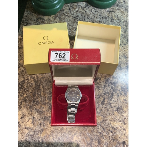 762 - vintage omega watch in original box sold as a/f