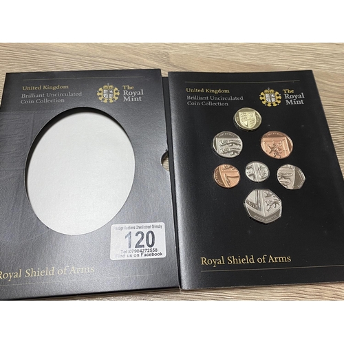 120 - ROYAL MINT ROYAL SHIELD OF ARMS UNCIRCULATED COIN COLLECTION