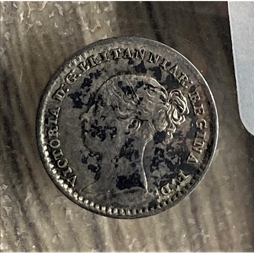 26 - 1870 SILVER 1 PENCE COIN AS SEEN