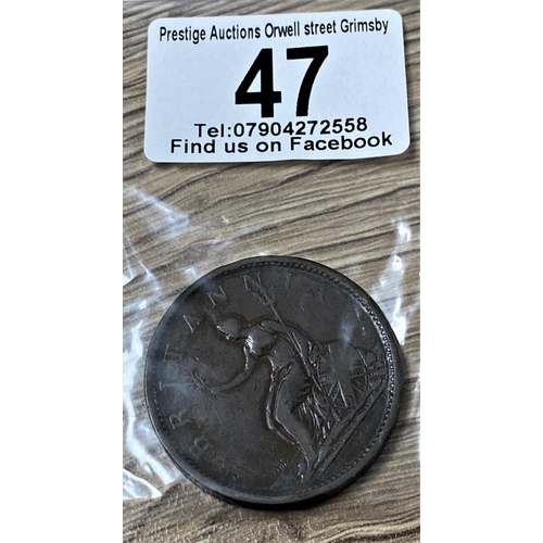 47 - 1806 PENNY AS SEEN