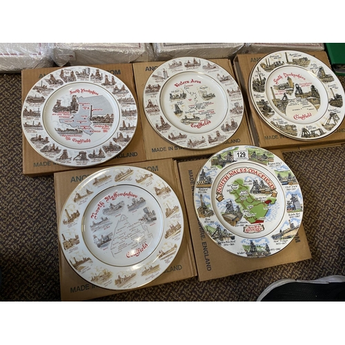 129 - 5 COLLECTABLE COAL FIELDS PLATES