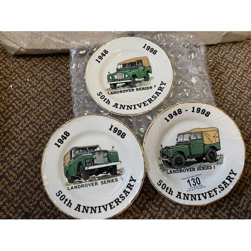 130 - 3 LANDROVER COLLECTORS PLATES