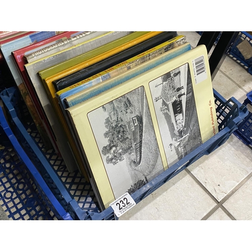 232 - BASKET OF HARDBACK RAILWAY BOOKS