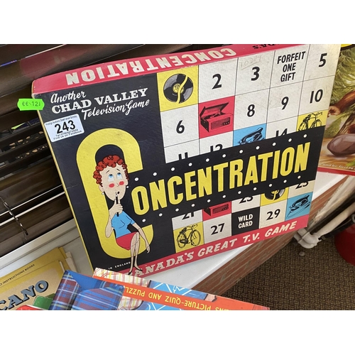 243 - VINTAGE CHAD VALLEY TELEVISION GAME CONCENTRATION