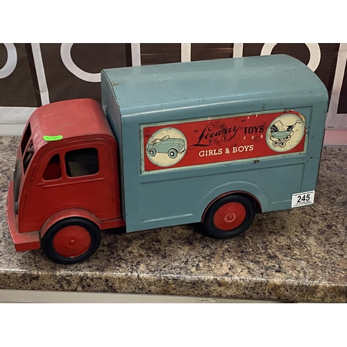 245 - LEEWAY FOR GIRLS & BOYS LARGE TIN PLATE LORRY