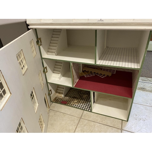 1 - LARGE DOLLS HOUSE 68CM WIDE BY 44CM DEEP BY 88CM TALL