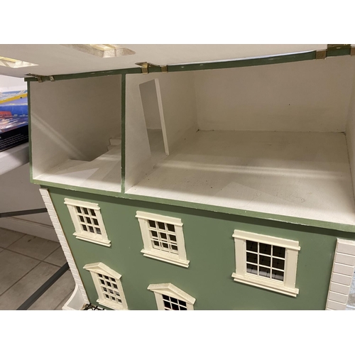 1 - LARGE DOLLS HOUSE 68CM WIDE BY 44CM DEEP BY 88CM TALL