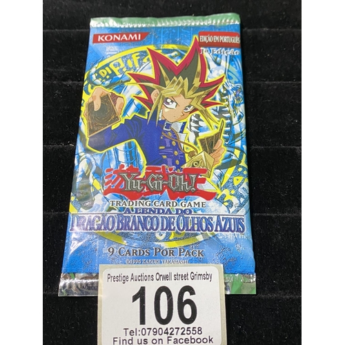 106 - YU-GI-OH FIRST EDITION LEGEND OF BLUE EYES BOOSTER PACK SEALED PORTUGUESE