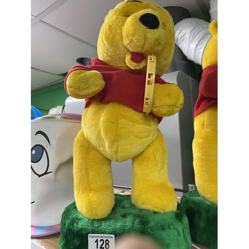 128 - BATTERY OPERATED WINNIE THE POOH 39CM TALL