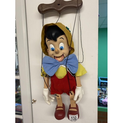 132 - PINOCCHIO BATTERY OPERATED PUPPET