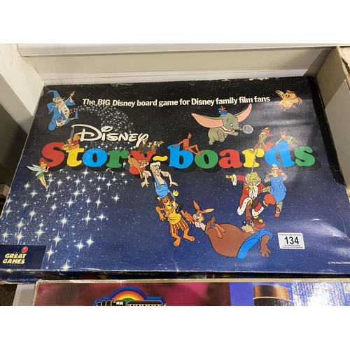 134 - DISNEY STORY BOARDS GAME USED