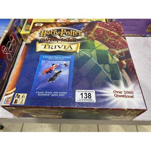 138 - HARRY POTTER TRIVIA GAME