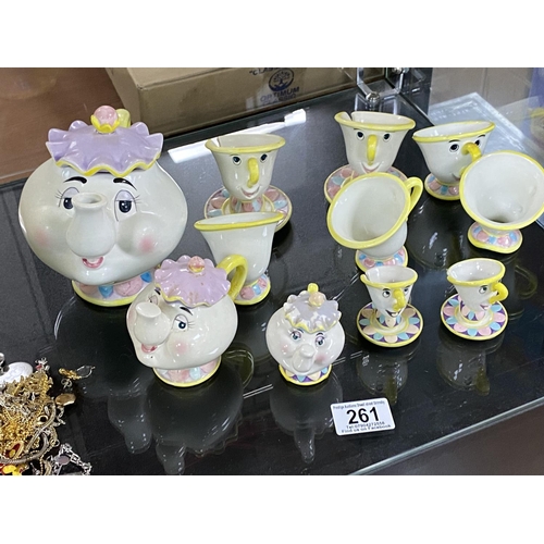 261 - BEAUTY & THE BEAST TEA SET UNBOXED