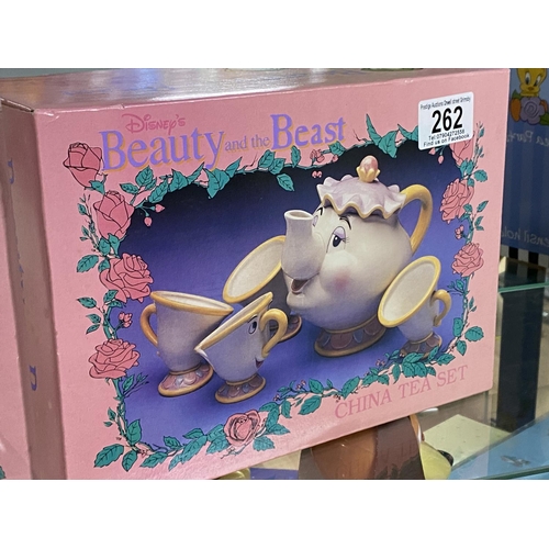 262 - BEAUTY & THE BEAST TEA SET BOXED