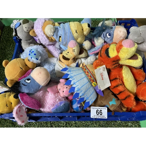 66 - CRATE OF ASSORTED DISNEY TEDDIES