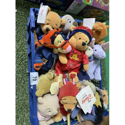 70 - CRATE OF ASSORTED DISNEY TEDDIES