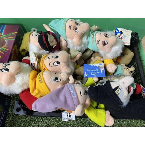 76 - CRATE OF ASSORTED DISNEY TEDDIES