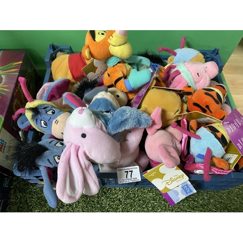 77 - CRATE OF ASSORTED DISNEY TEDDIES